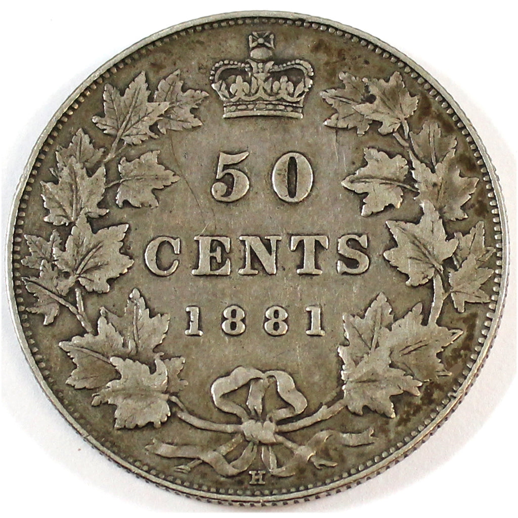 1881H Canada 50-cents VF-EF (VF-30) $
