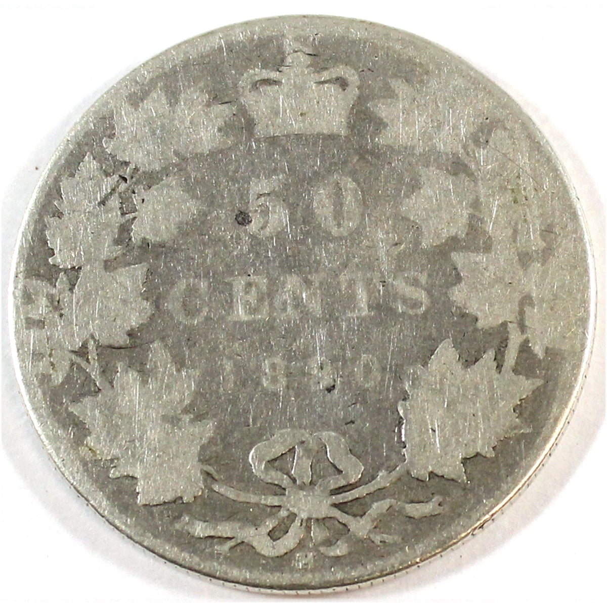 1890H Canada 50-cents About Good (AG3) $
