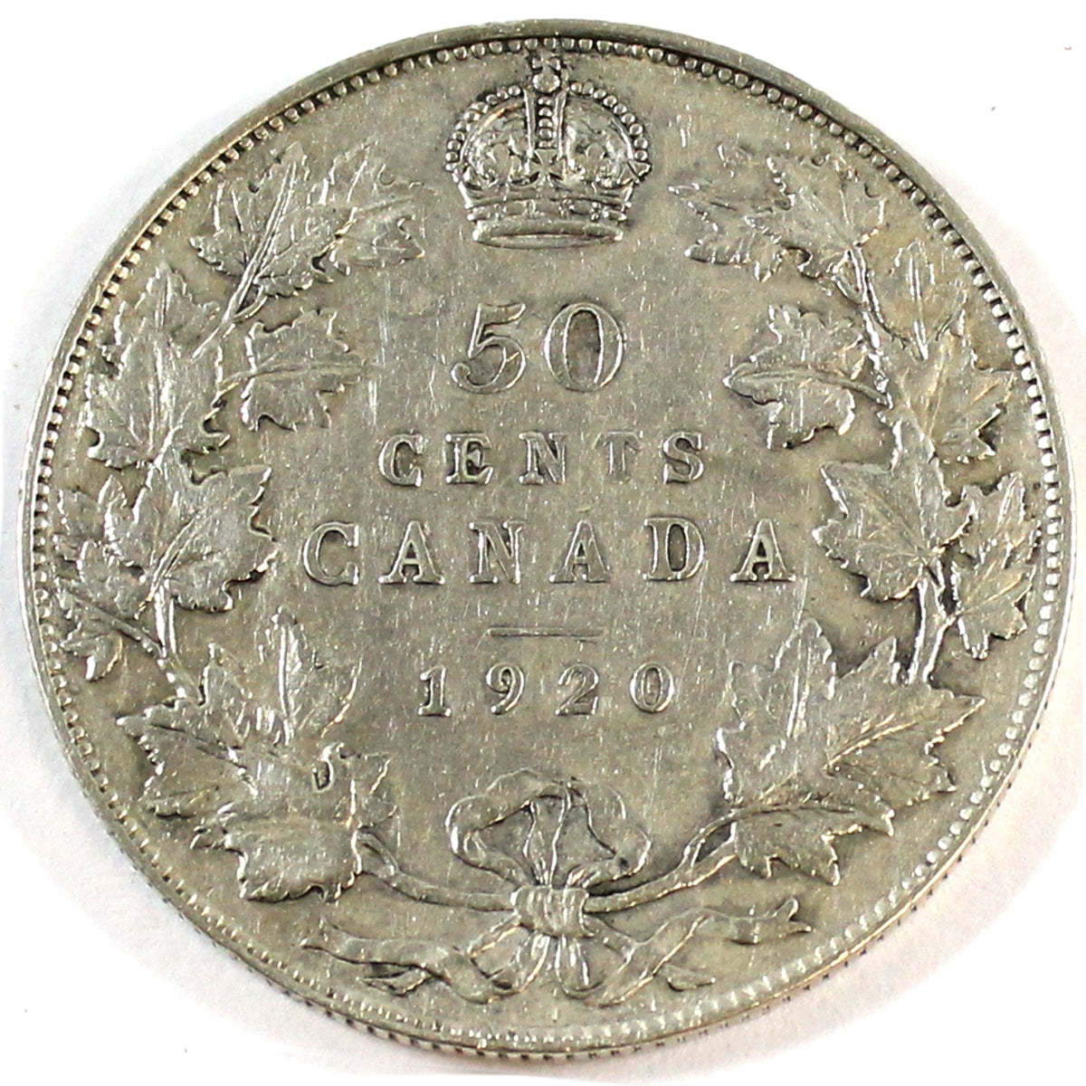 1920 Large 0 Canada 50-cents Very Fine (VF20) $
