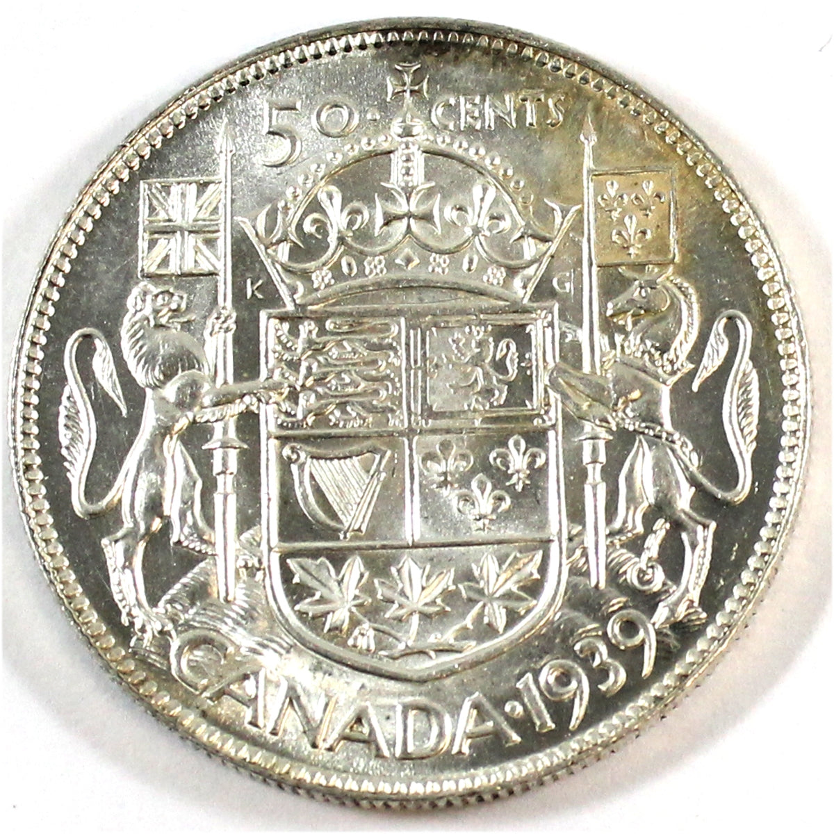 1939 Canada 50-cents UNC+ (MS62) $