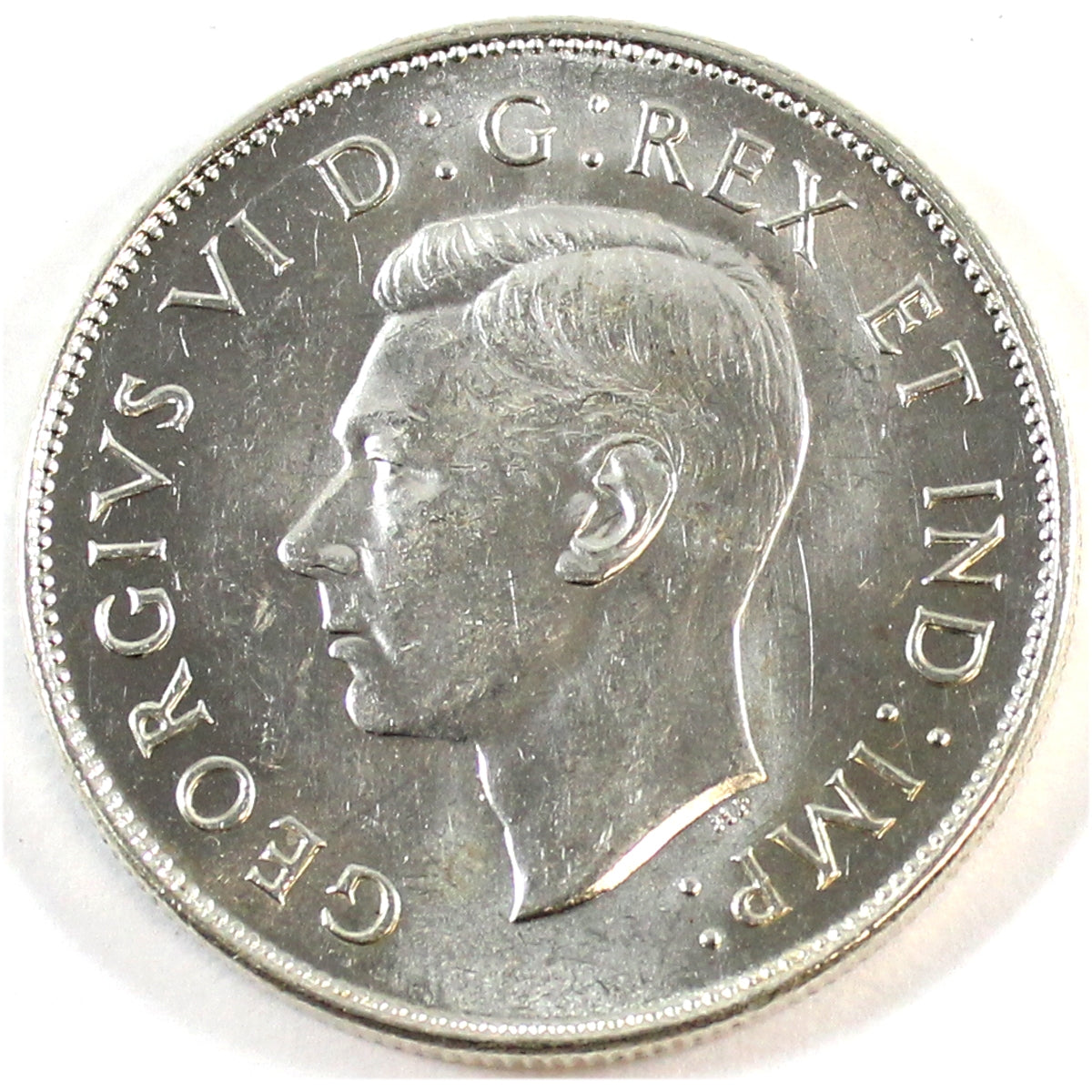 1947 Straight 7 Canada 50-cents Uncirculated (MS60) $