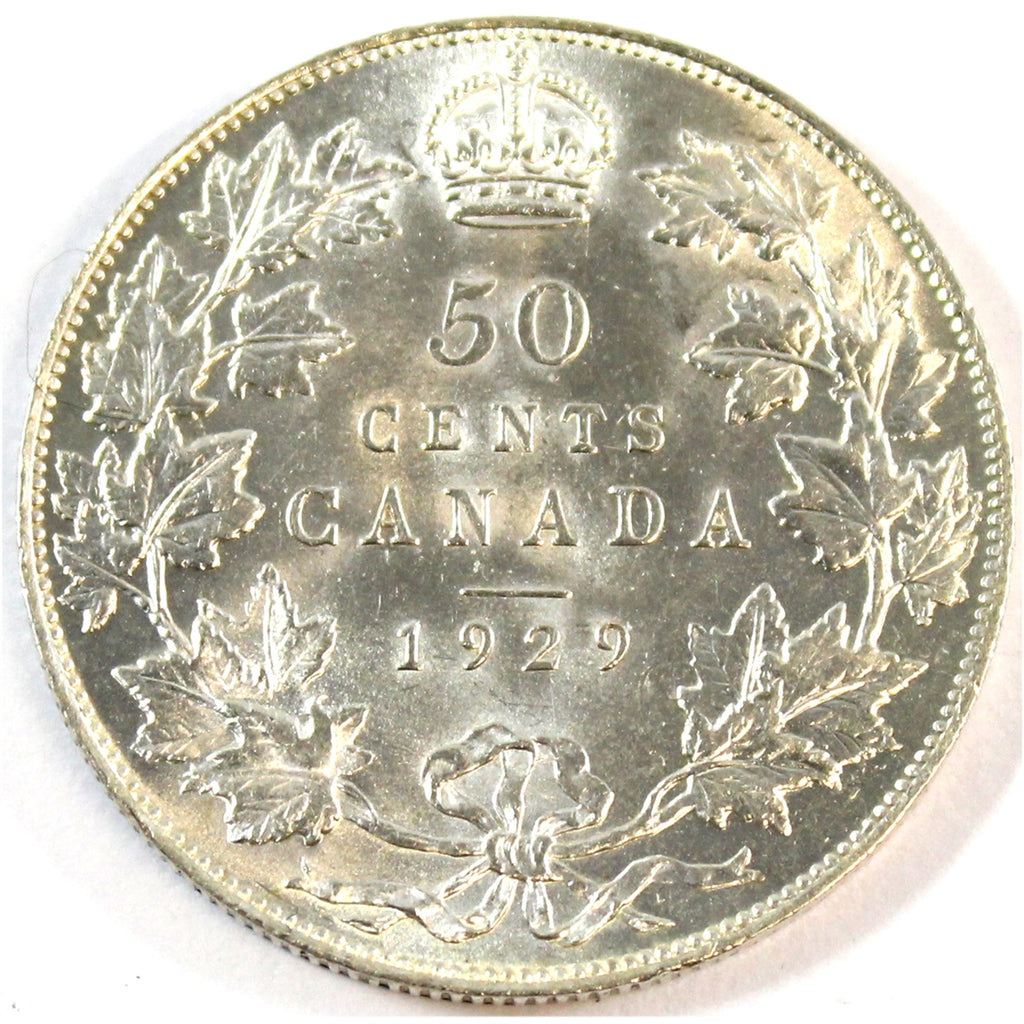 1929 Canada 50-cents UNC+ (MS62) $