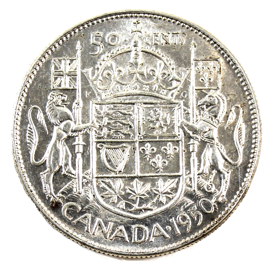 1950 Half Design Canada 50-cents EF-AU (EF45)