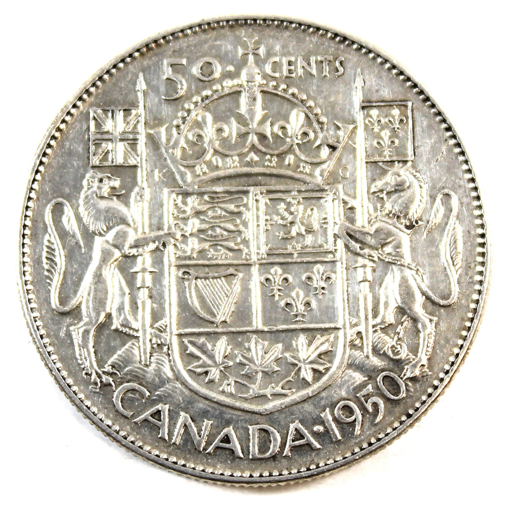 1950 Half Design Canada 50-cents Very Fine (VF20)