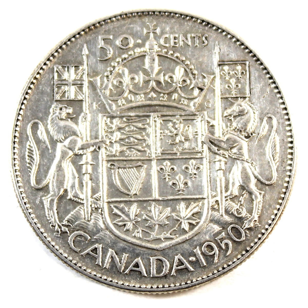 1950 Half Design Canada 50-cents Very Fine (VF20)