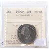 1999P Canada 50-cents ICCS Certified MS64