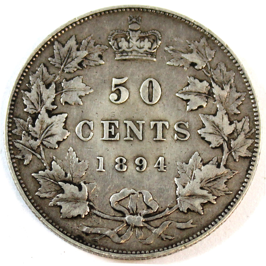1894 Canada 50-cents Very Fine (VF20) $