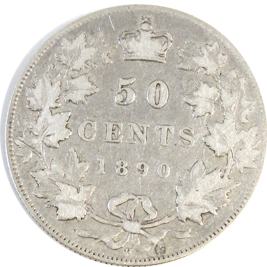 1890H Canada 50-cents VG-F (VG10) $