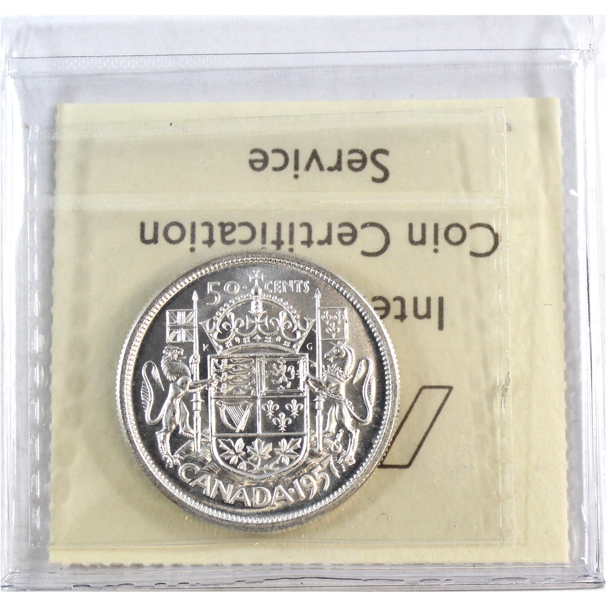 1957 Canada 50-cents ICCS Certified MS65