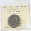 2017 Coat of Arms Canada 50-cents ICCS Certified MS66