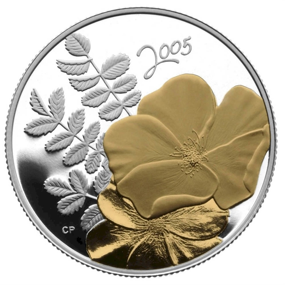 2005 Golden Rose Canada 50-cents Silver Proof_
