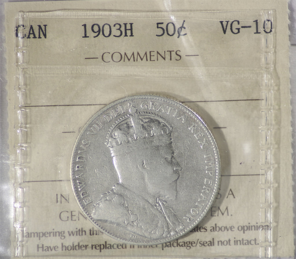 1903H Canada 50-cents ICCS Certified VG10