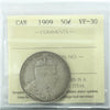 1909 Canada 50-cents ICCS Certified VF30