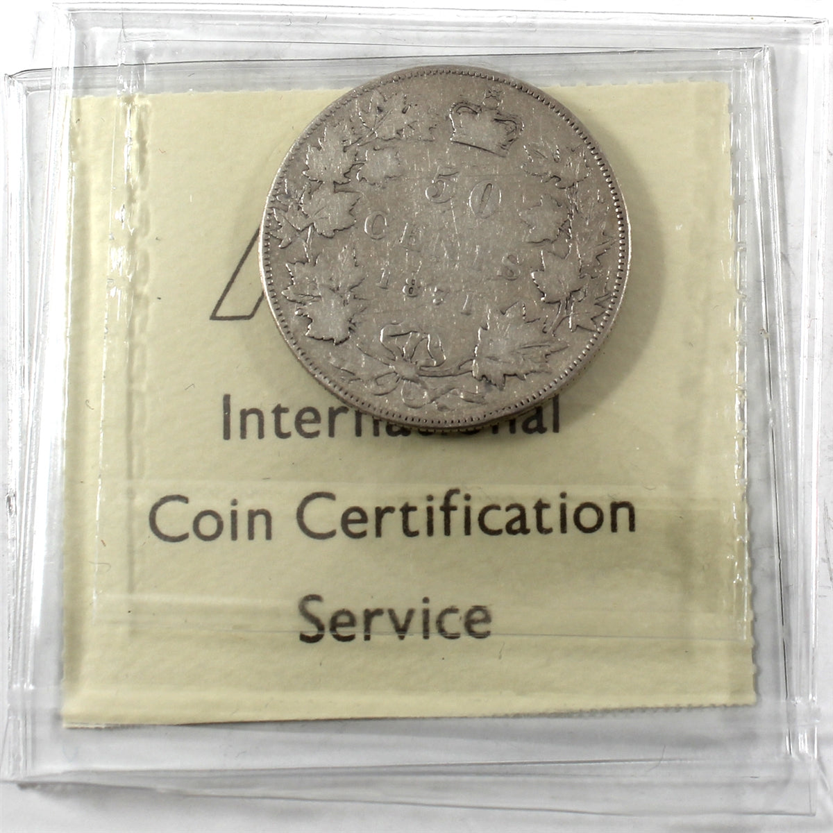 1871 Canada 50-cents ICCS Certified G6