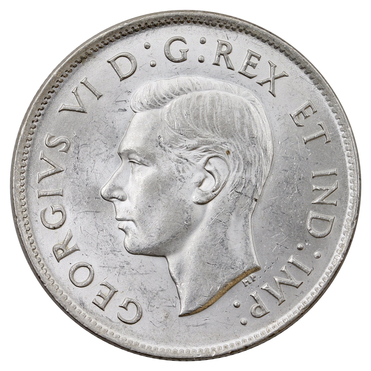 1943 Double Die 3 Canada 50-cents UNC+ (MS62) $
