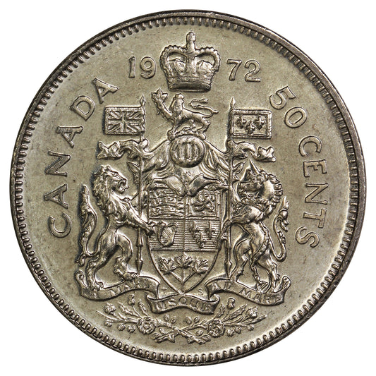 1972 Canada 50-cents UNC+ (MS62)