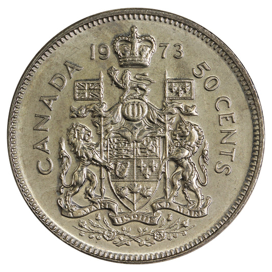 1973 Canada 50-cents UNC+ (MS62)