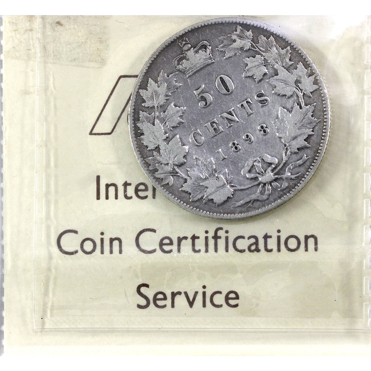 1898 Canada 50-cents ICCS Certified VG10