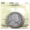 1904 Canada 50-cents ICCS Certified G4