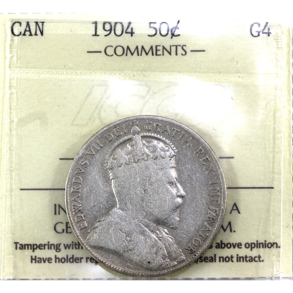 1904 Canada 50-cents ICCS Certified G4