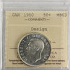 1950 Design Canada 50-cents ICCS Certified MS63
