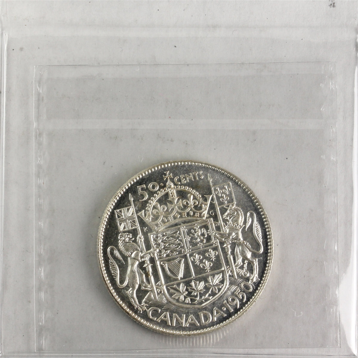 1950 Design Canada 50-cents ICCS Certified MS63