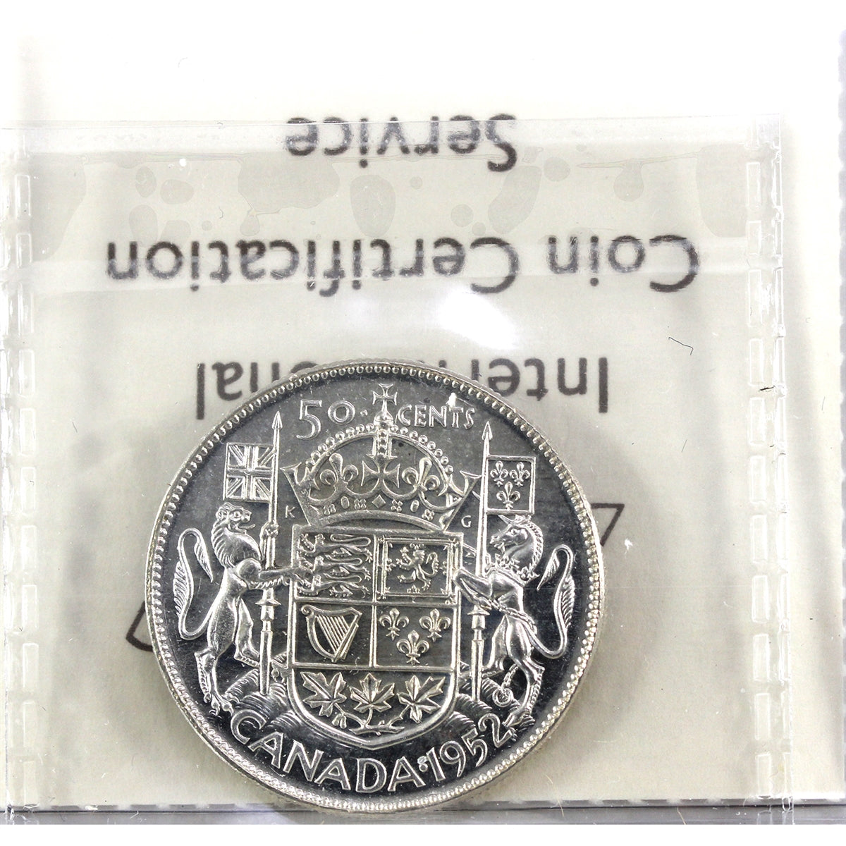 1952 Double HP Canada 50-cents ICCS Certified MS60