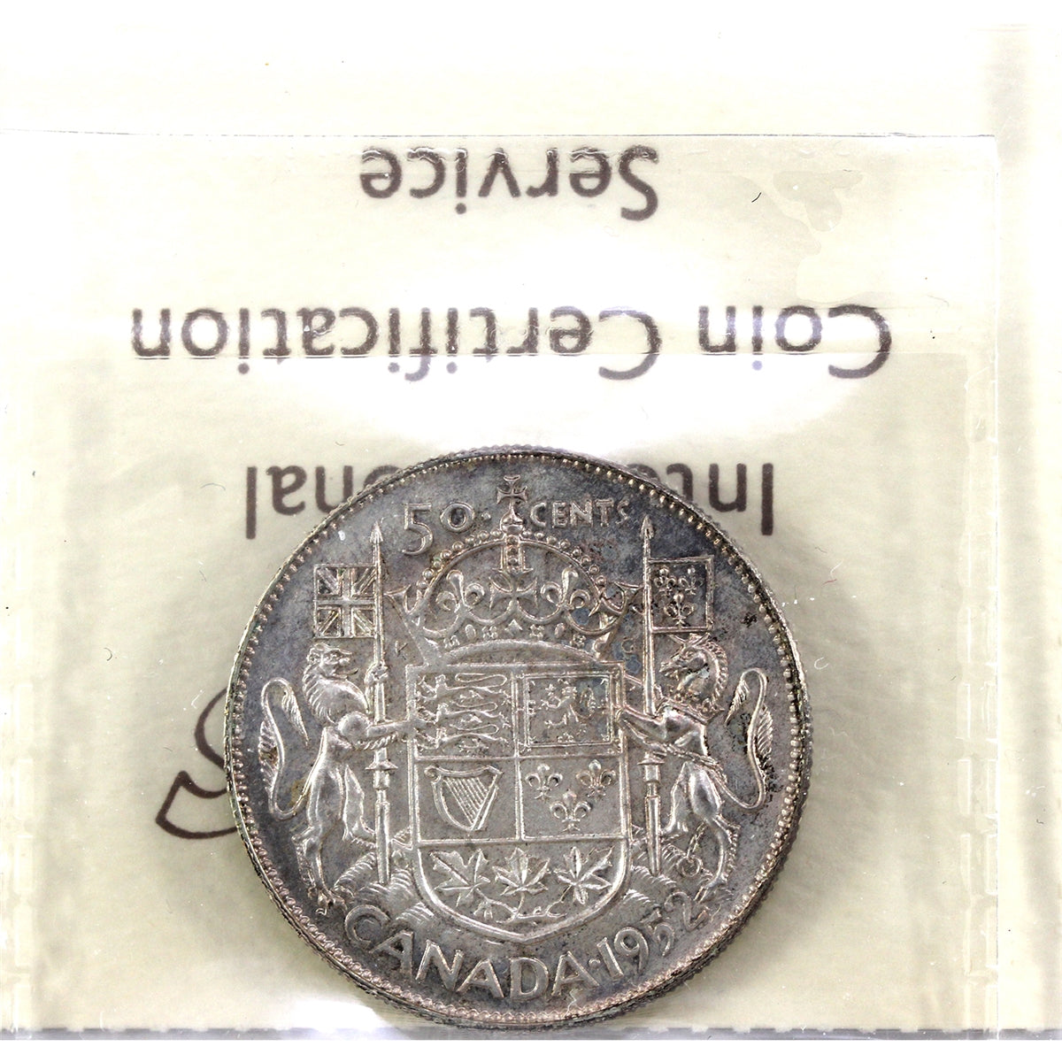 1952 Double HP Canada 50-cents ICCS Certified MS62