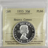 1955 Canada 50-cents ICCS Certified PL66 Heavy Cameo
