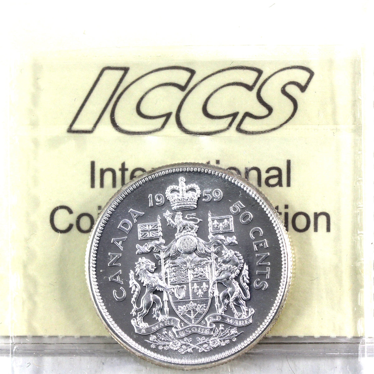 1959 Canada 50-cents ICCS Certified PL66