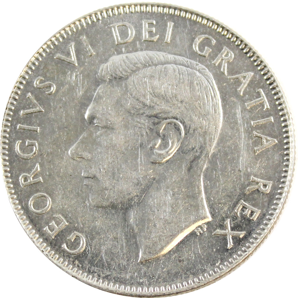 1950 No Design Canada 50-cents EF-AU (EF45)