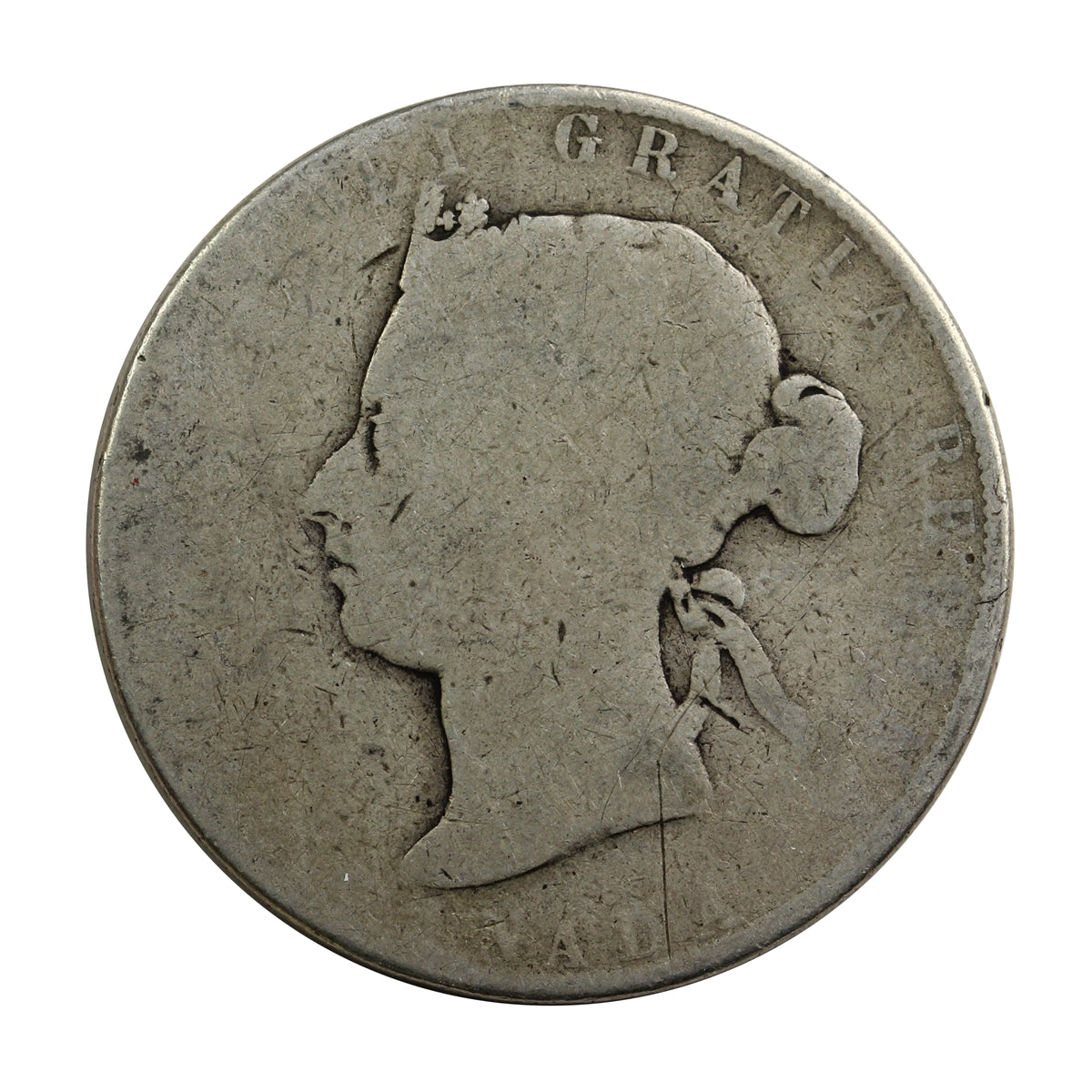 1888 Obv. 3 Canada 50-cents Poor