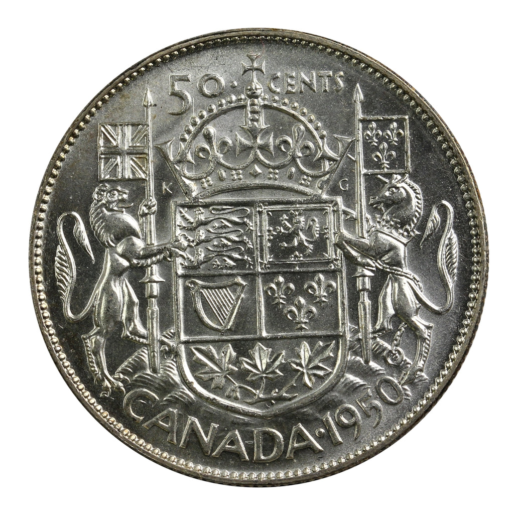 1950 Half Design Canada 50-cents UNC+ (MS62)