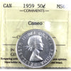 1959 Canada 50-cents ICCS Certified MS65 Cameo