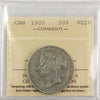 1900 Canada 50-cents ICCS Certified VG10