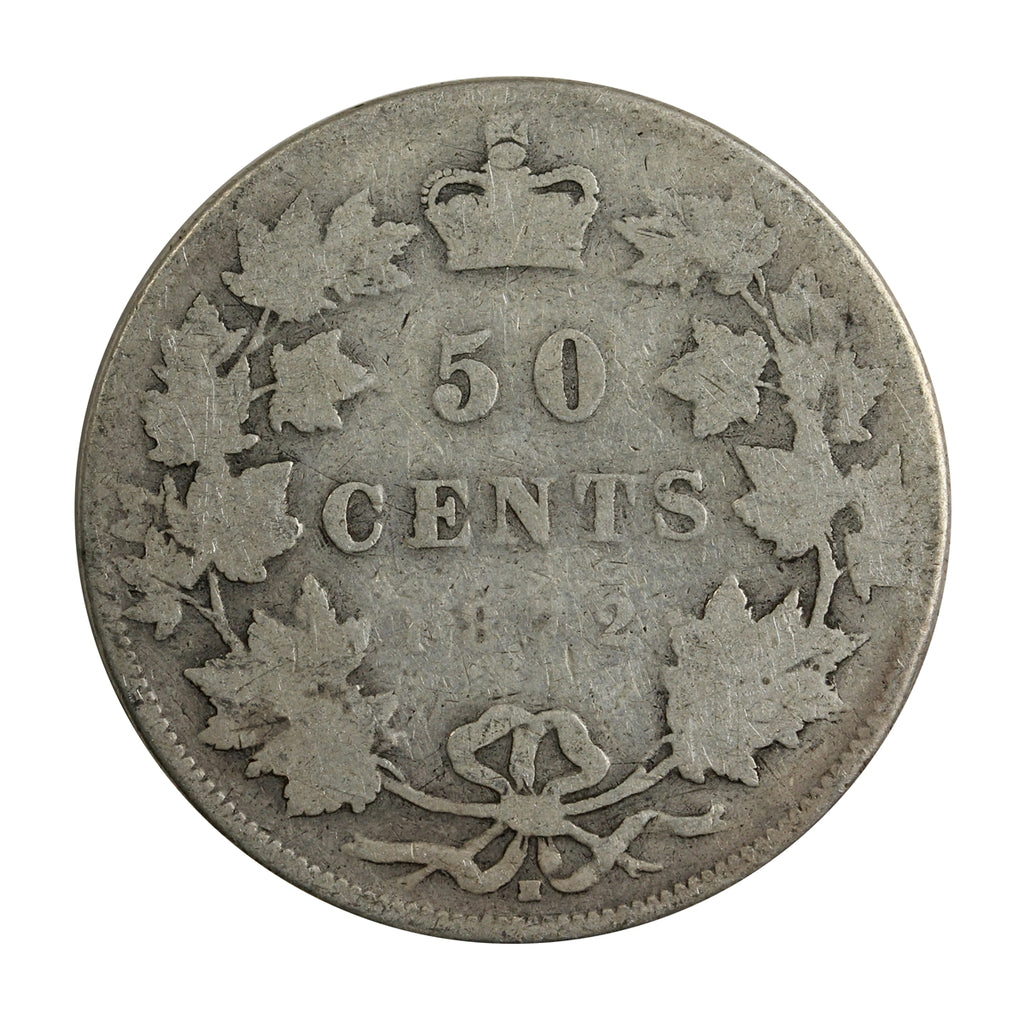 1872H Inverted A/V Canada 50-cents Good (G4) $