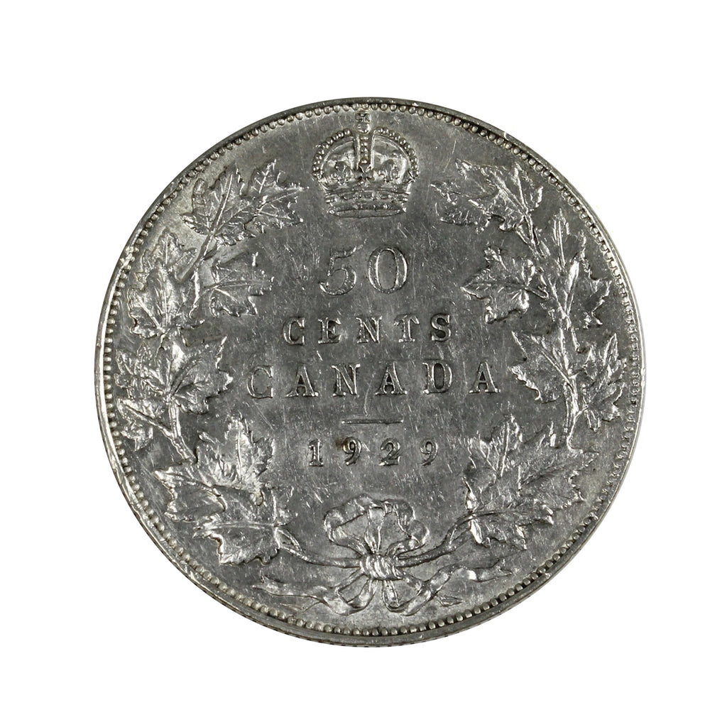 1929 Canada 50-cents Extra Fine (EF40) $