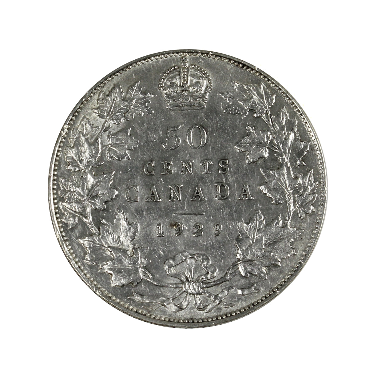 1929 Canada 50-cents Extra Fine (EF40) $