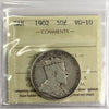 1902 Canada 50-cents ICCS Certified VG10