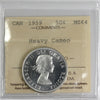 1959 Canada 50-cents ICCS Certified MS64 Heavy Cameo