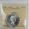 1959 Canada 50-cents ICCS Certified MS64 Cameo