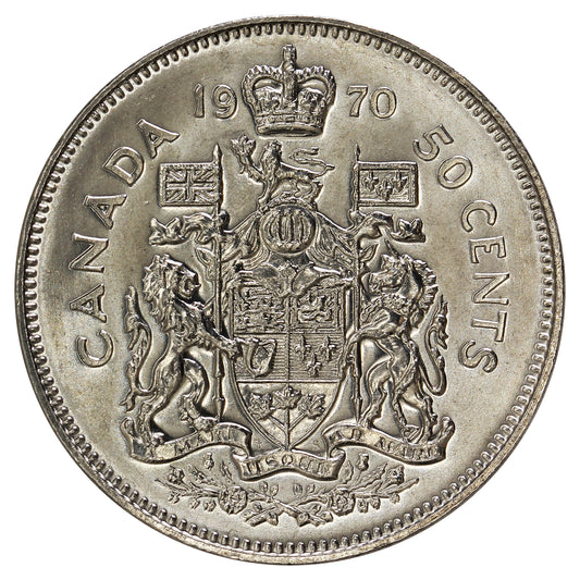1970 Canada 50-cents UNC+ (MS62)