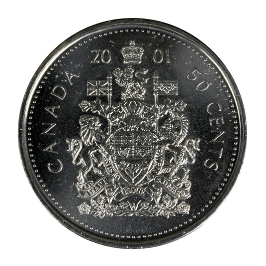 2001P Canada 50-cents UNC+ (MS62)