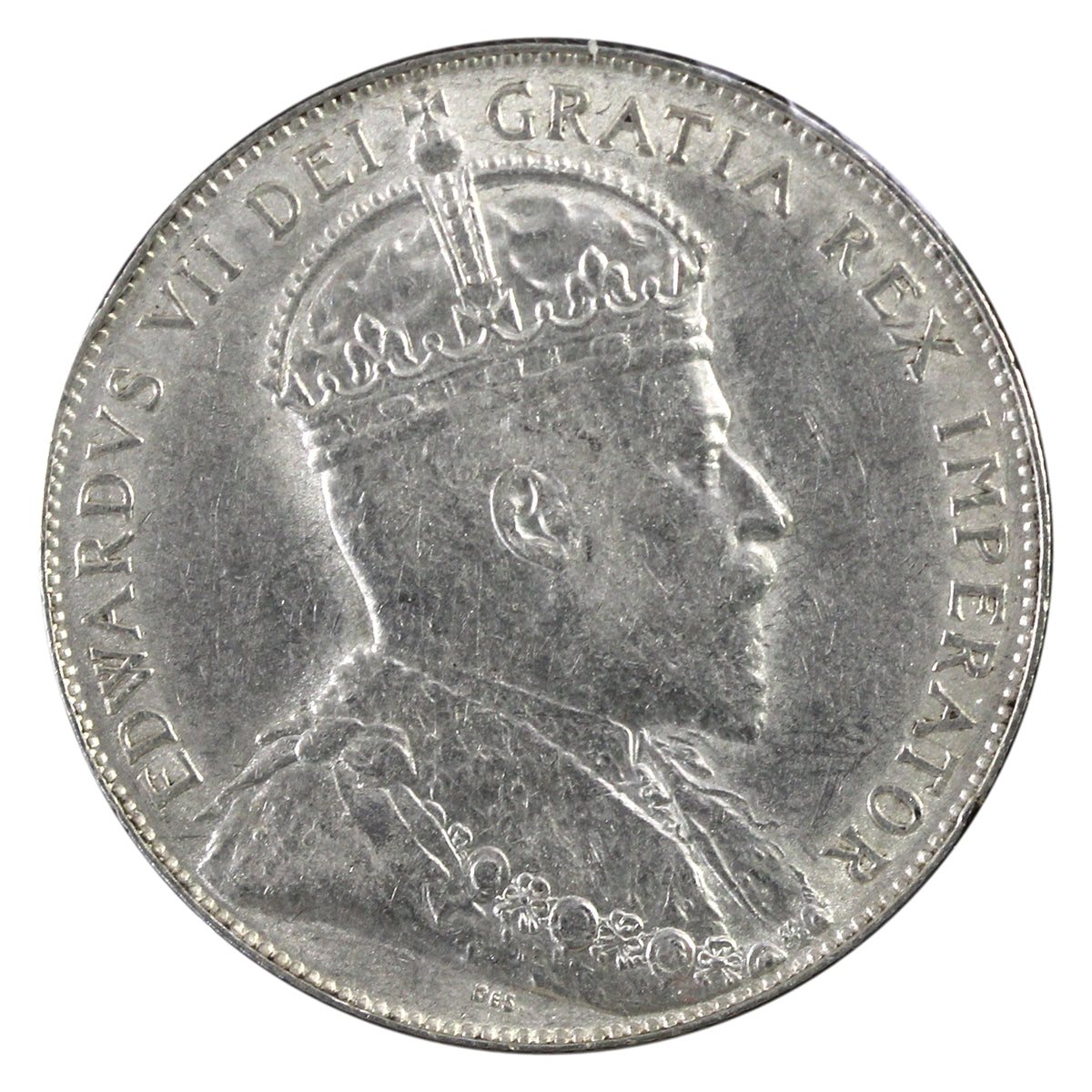 1910 Edwardian Leaves Canada 50-cents Extra Fine (EF40) $