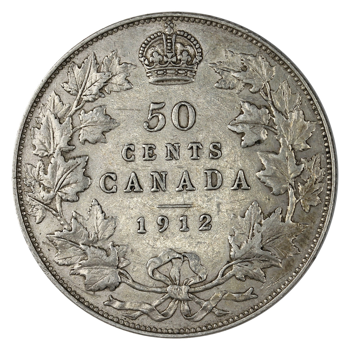 1912 Canada 50-cents VF-EF (VF30) $