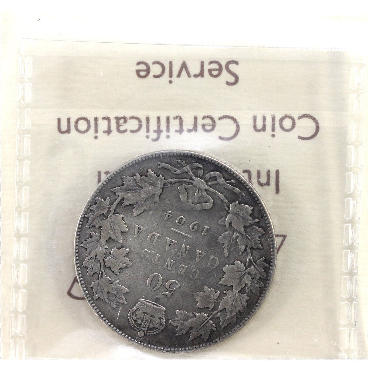 1904 Canada 50-cents ICCS Certified F15