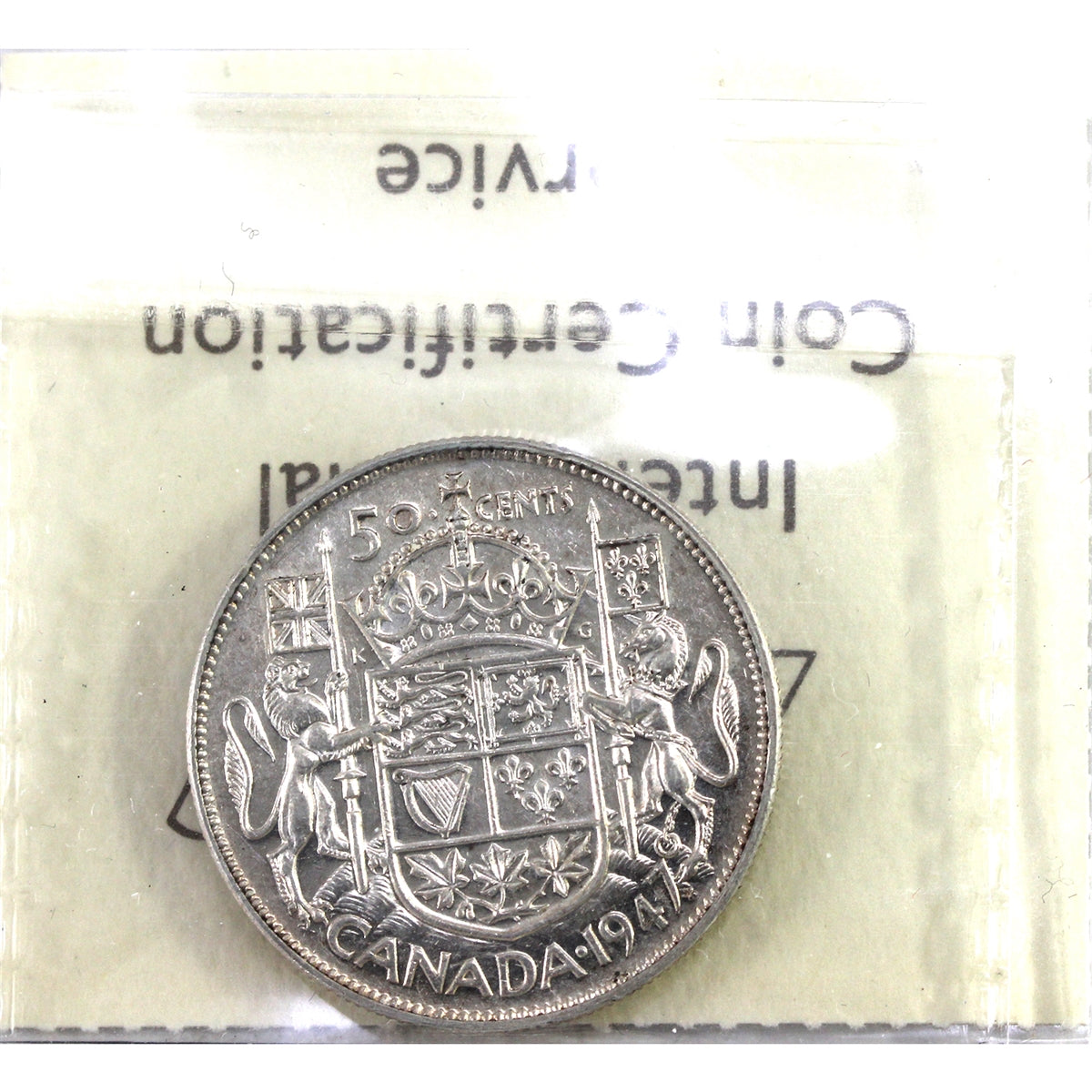 1947 Maple Leaf Canada 50-cents ICCS Certified VF30