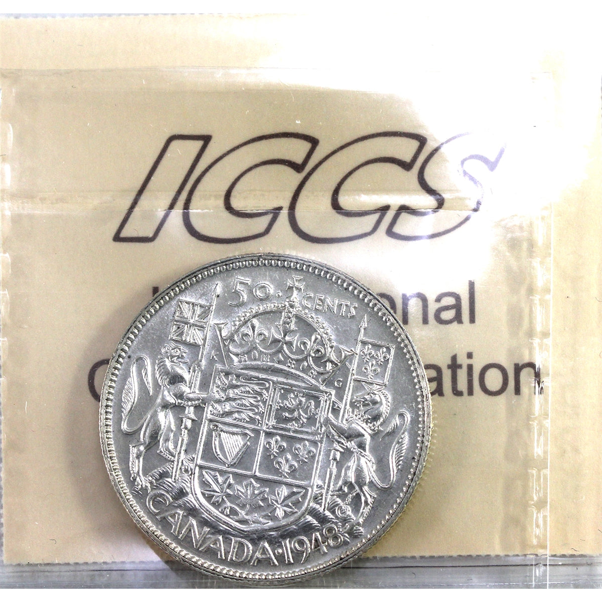 1948 Canada 50-cents ICCS Certified EF45