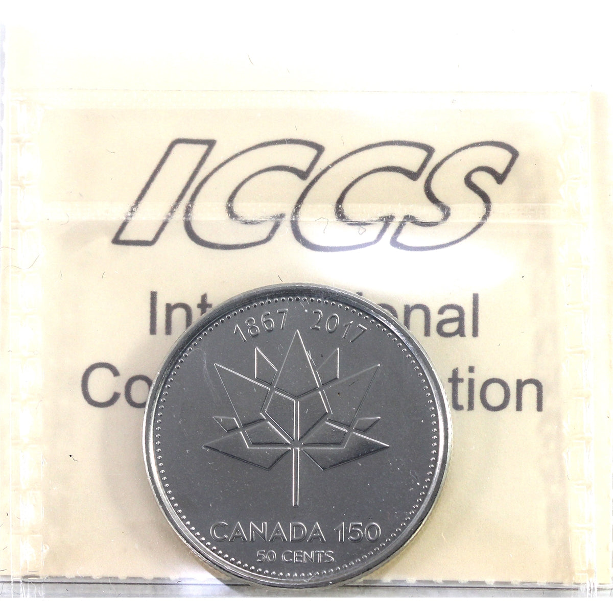 2017 Canada 150 50-cents ICCS Certified MS64