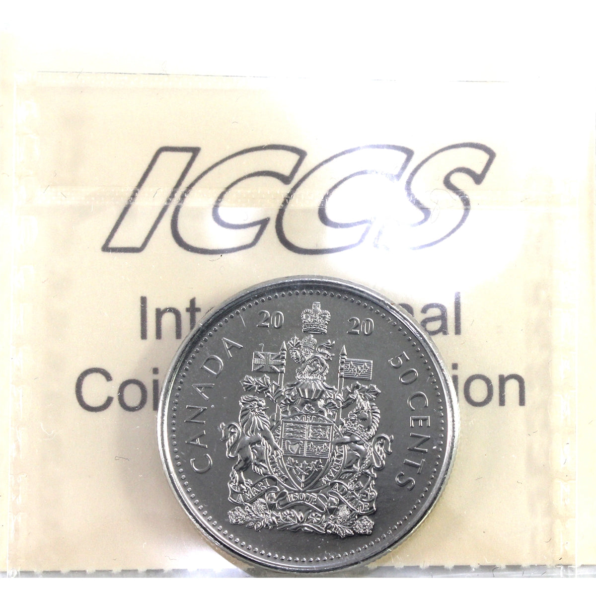 2020 Canada 50-cents ICCS Certified MS64